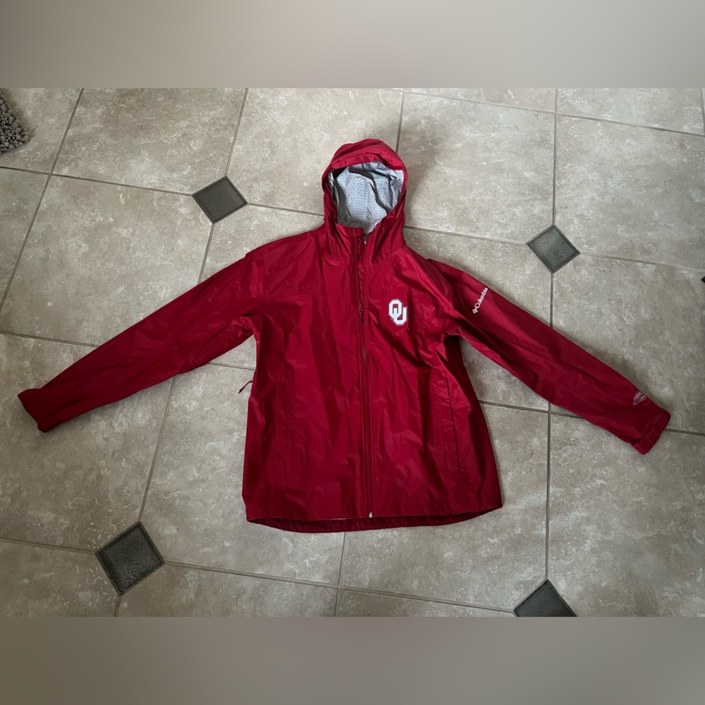 Columbia Men’s OU Windbreaker Size Large